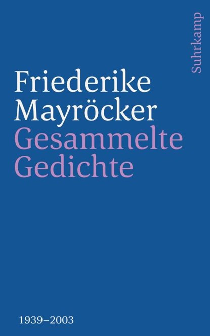 Gesammelte Gedichte, Friederike Mayröcker - Paperback - 9783518242308