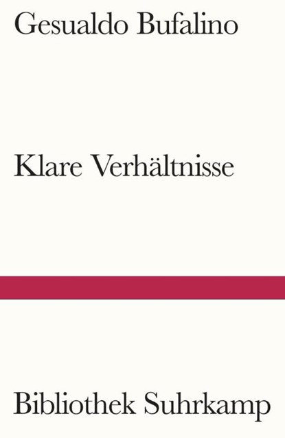 Klare Verhältnisse, Gesualdo Bufalino - Paperback - 9783518243633