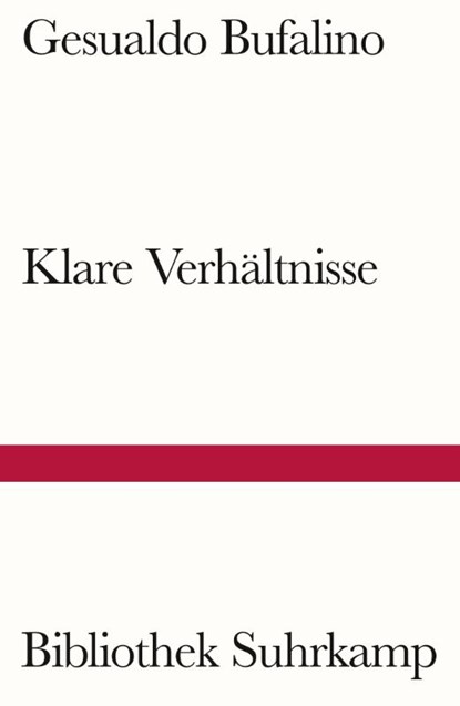 Klare Verhältnisse, Gesualdo Bufalino - Paperback - 9783518243633