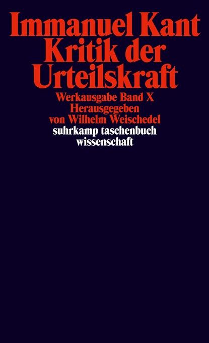 Kritik der Urteilskraft, Immanuel Kant - Paperback - 9783518276570