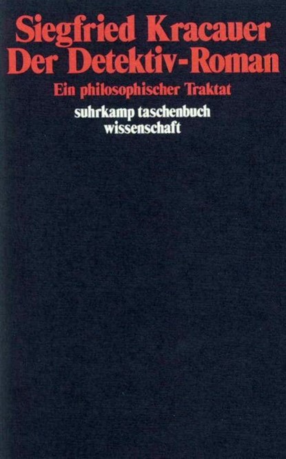 Der Detektiv - Roman, Siegfried Kracauer - Paperback - 9783518278970