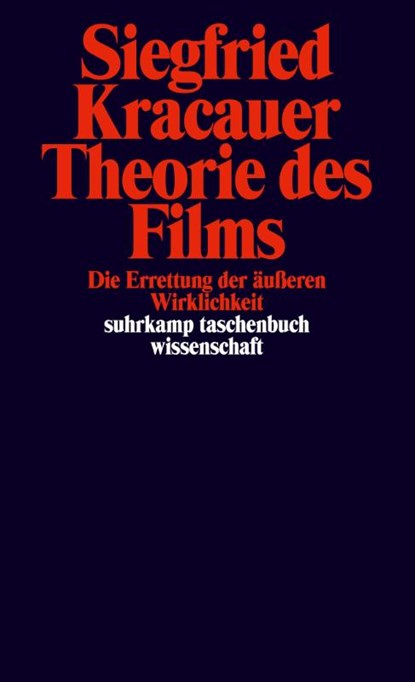 Theorie des Films, Siegfried Kracauer - Paperback - 9783518281468