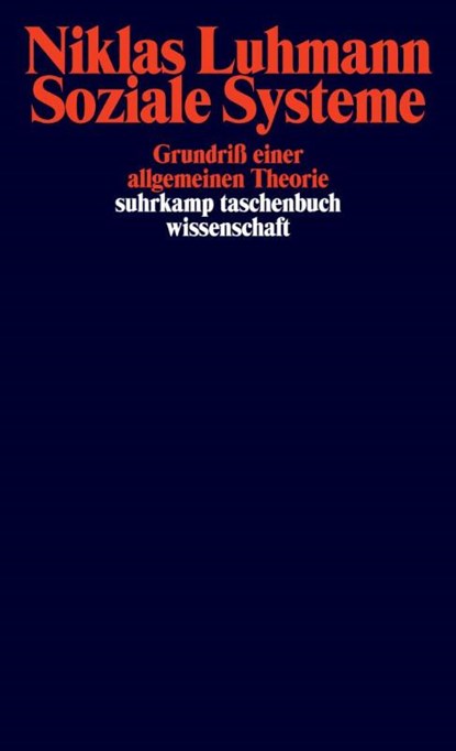 Soziale Systeme, Niklas Luhmann - Paperback - 9783518282663