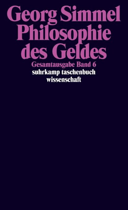 Philosophie des Geldes, Georg Simmel - Paperback - 9783518284063