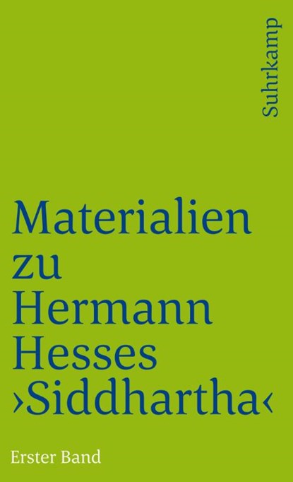 Materialien zu Hermann Hesses »Siddhartha«, Volker Michels - Paperback - 9783518366295