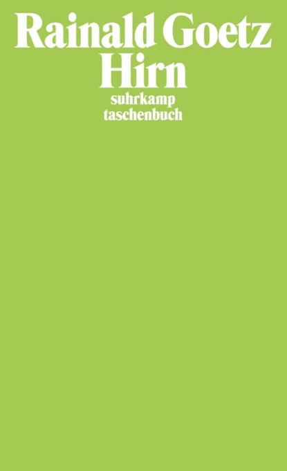 Hirn, Rainald Goetz - Paperback - 9783518399910