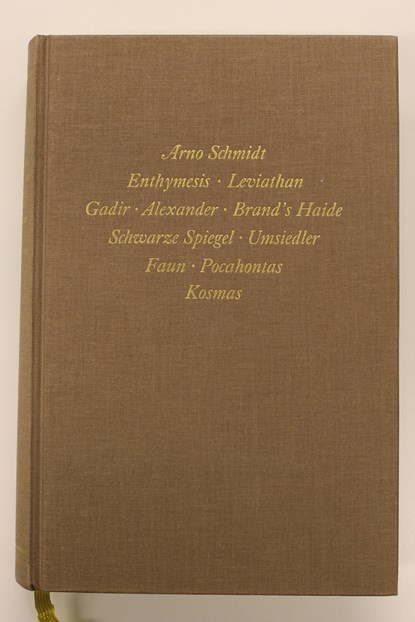 Bargfelder Ausgabe. Werkgruppe I. Romane, Erzählungen, Gedichte, Juvenilia, Arno Schmidt - Gebonden - 9783518800010