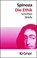 Die Ethik, Baruch de Spinoza - Gebonden - 9783520024084