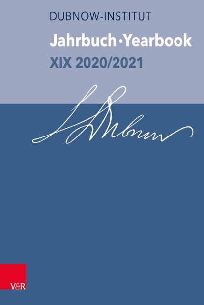 Jahrbuch des Dubnow-Instituts /Dubnow Institute Yearbook XIX 2020/2021, Yfaat Weiss - Gebonden - 9783525302033