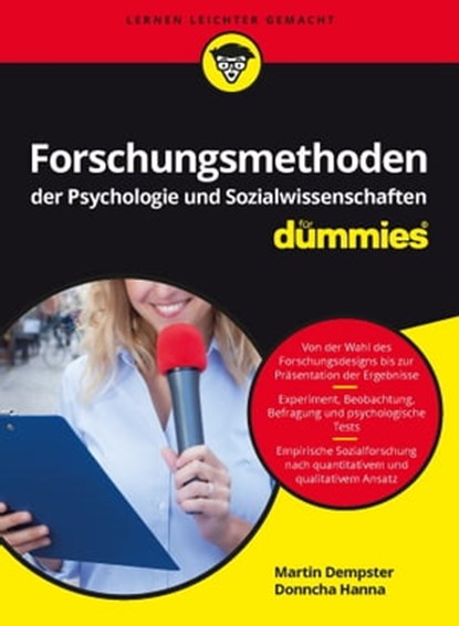 Forschungsmethoden der Psychologie und Sozialwissenschaften für Dummies, Martin Dempster ; Donncha Hanna - Ebook - 9783527805884