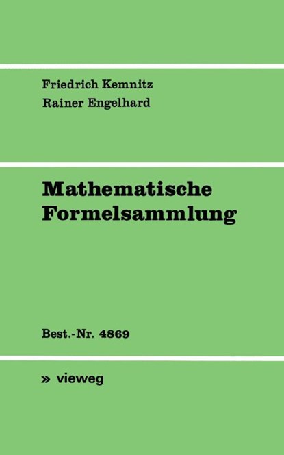 Mathematische Formelsammlung, Arnfried Kemnitz ; Rainer Engelhard - Paperback - 9783528048693