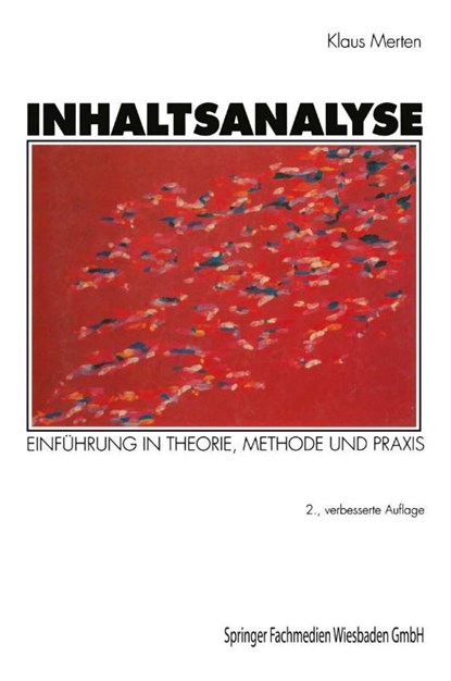 Inhaltsanalyse, Klaus Merten - Paperback - 9783531114422