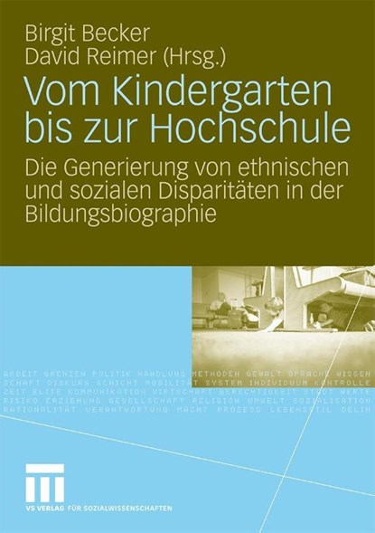 Vom Kindergarten Bis Zur Hochschule, Birgit Becker ; David Reimer - Paperback - 9783531162249