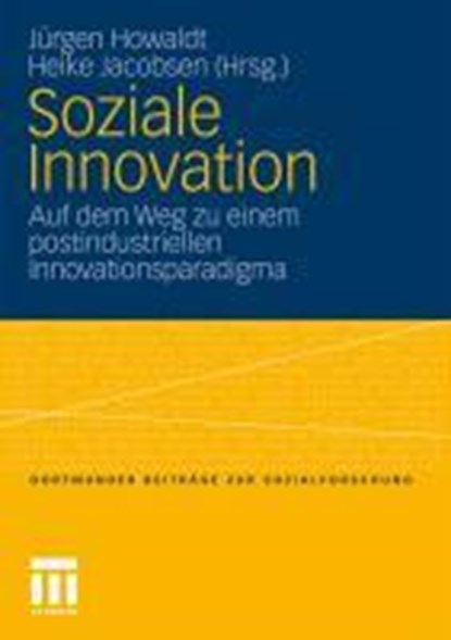 Soziale Innovation, Jurgen Howaldt ; Heike Jacobsen - Paperback - 9783531168241