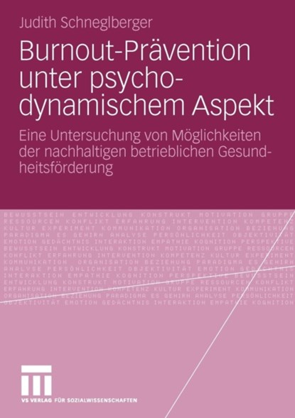 Burnout-Pravention Unter Psychodynamischem Aspekt, niet bekend - Paperback - 9783531172828