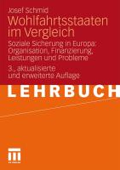 Wohlfahrtsstaaten Im Vergleich, Dr Josef Schmid - Paperback - 9783531174815
