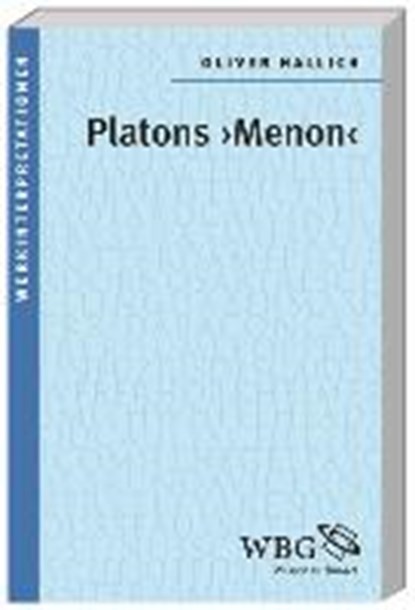 Hallich, O: Platons "Menon", HALLICH,  Oliver - Paperback - 9783534230495
