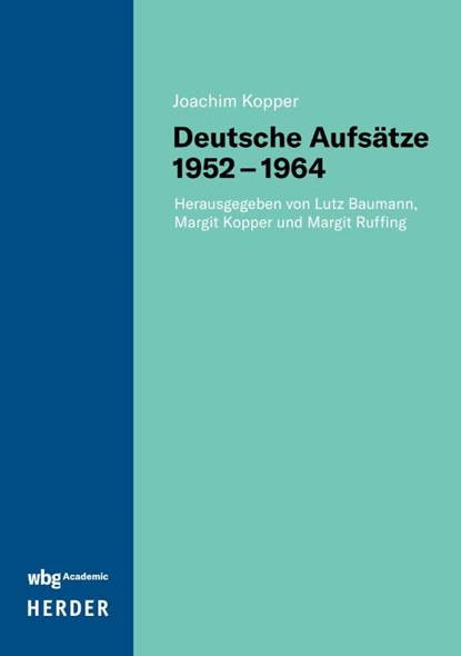 Deutsche Aufsätze 1952-1964, Joachim Kopper - Gebonden - 9783534643394