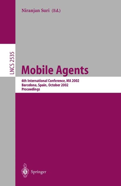 Mobile Agents, Niranjan Suri - Paperback - 9783540000853