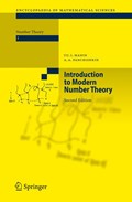 Introduction to Modern Number Theory | Manin, Yu. I. ; Panchishkin, Alexei A. | 