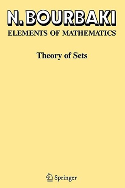 Theory of Sets, N. Bourbaki - Paperback - 9783540225256