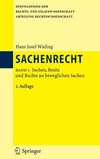 Sachenrecht, Hans Josef Wieling - Gebonden - 9783540298694