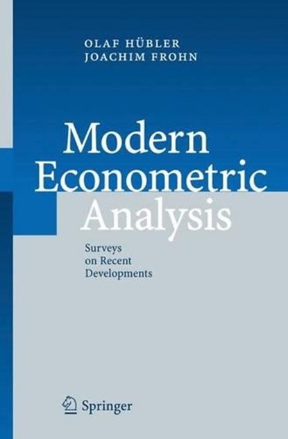 Modern Econometric Analysis, HUBLER,  Olaf ; Frohn, Joachim - Gebonden - 9783540326922