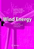 Wind Energy | Joachim Peinke ; Peter Schaumann ; Stephan Barth | 