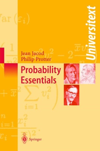 Probability Essentials, Jean Jacod ; Philip Protter - Paperback - 9783540438717