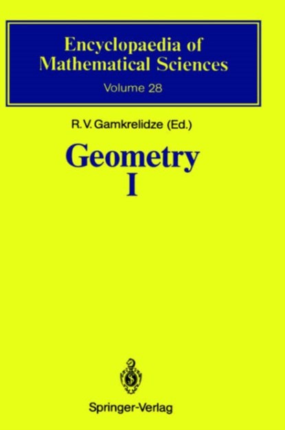 Geometry I, R.V. Gamkrelidze - Gebonden - 9783540519997