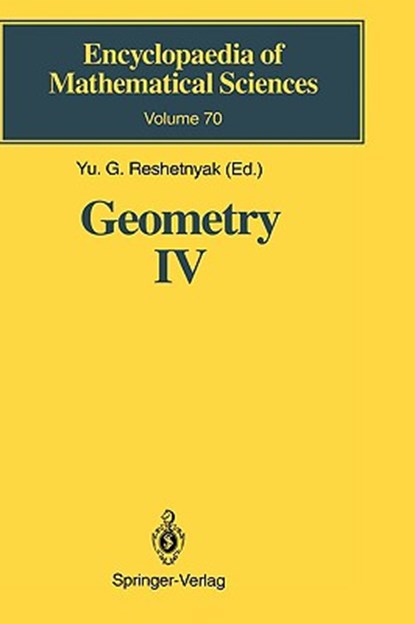 Geometry IV, Yu.G. Reshetnyak - Gebonden - 9783540547013