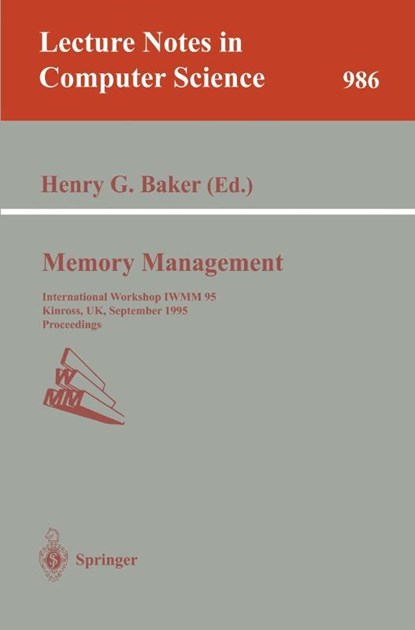 Memory Management, Henry G. Baker - Paperback - 9783540603689