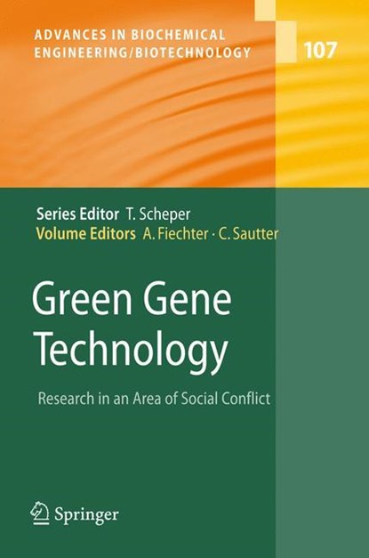 Green Gene Technology, Christof Sautter ;  Armin Fiechter - Gebonden - 9783540713210