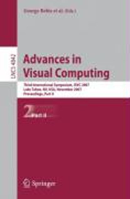 Advances in Visual Computing, Richard Boyle ; Torsten Moeller ; Bahram Parvin ; Darko Koracin - Paperback - 9783540768555