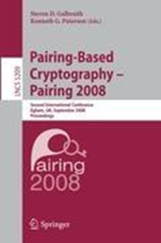 Pairing-Based Cryptography - Pairing 2008