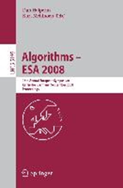 Algorithms - ESA 2008, niet bekend - Paperback - 9783540877431