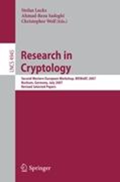 Research in Cryptology, Stefan Lucks ; Ahmad-Reza Sadeghi ; Christopher Wolf - Paperback - 9783540883524