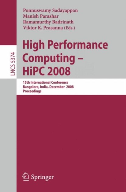 High Performance Computing - HiPC 2008, niet bekend - Paperback - 9783540898931