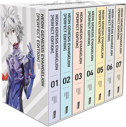 Neon Genesis Evangelion - Perfect Edition, Bände 1-7 im Sammelschuber mit Extras, Yoshiyuki Sadamoto - Losbladig - 9783551020758