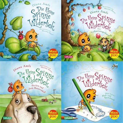 Maxi-Pixi-4er-Set 76: Die kleine Spinne Widerlich (4x1 Exemplar), Diana Amft - Gebonden - 9783551030405