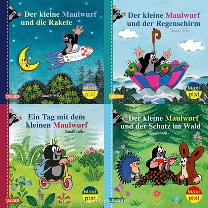 Maxi-Pixi-4er-Set 117: Neue Abenteuer mit dem kleinen Maulwurf (4x1 Exemplar), Zdenek Miler ; Hanna Sörensen - Gebonden - 9783551030818