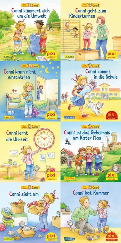 Pixi-8er-Set 300: Neue Abenteuer mit Conni (8x1 Exemplar), Liane Schneider - Gebonden - 9783551038845