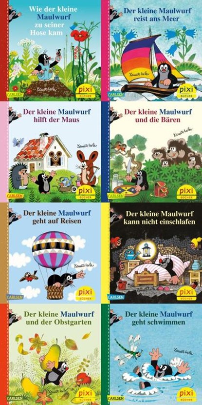 Pixi-8er-Set 256: Der kleine Maulwurf (8x1 Exemplar), Zdenek Miler ; Simone Nettingsmeier - Losbladig - 9783551044686