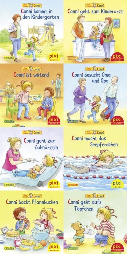 Pixi-Bundle 8er Serie 275: Connis bunte Welt (8x1 Exemplar), Liane Schneider - Losbladig - 9783551044884