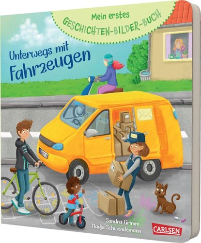 Mein erstes Geschichten-Bilder-Buch: Unterwegs mit Fahrzeugen, Sandra Grimm - Gebonden - 9783551171856