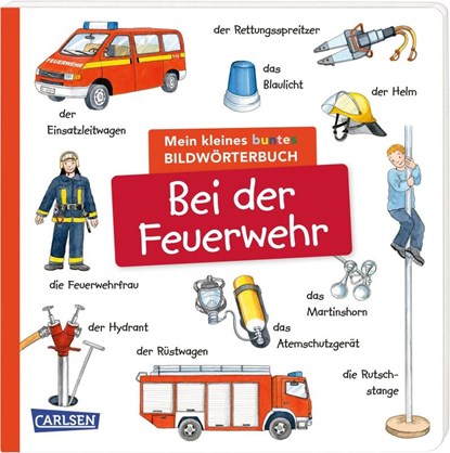 Mein kleines buntes Bildwörterbuch: Bei der Feuerwehr, Julia Hofmann - Gebonden - 9783551173010