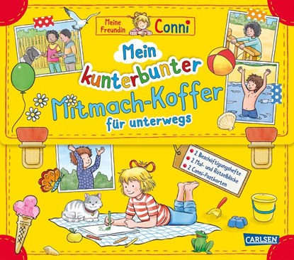Conni Gelbe Reihe (Beschäftigungsbuch): Mein kunterbunter Mitmach-Koffer für unterwegs, Hanna Sörensen - Paperback - 9783551182807