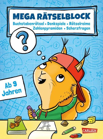 Mega Rätselblock - Buchstabenrätsel, Denkspiele, Zahlenpyramiden, Rätselreime, Scherzfragen, Jasmin Riter - Paperback - 9783551190826