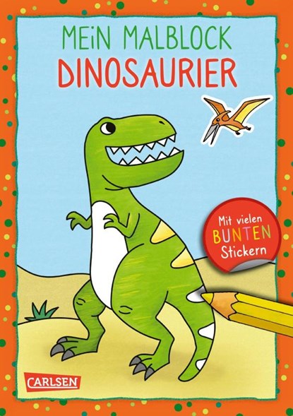 Mein Malblock: Dinosaurier, niet bekend - Paperback - 9783551190840