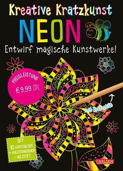 Kratzbilder für Kinder: Kreative Kratzkunst: Neon, Anton Poitier - Paperback - 9783551191854